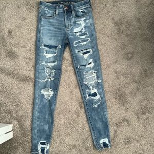 American Eagle ripped jeans